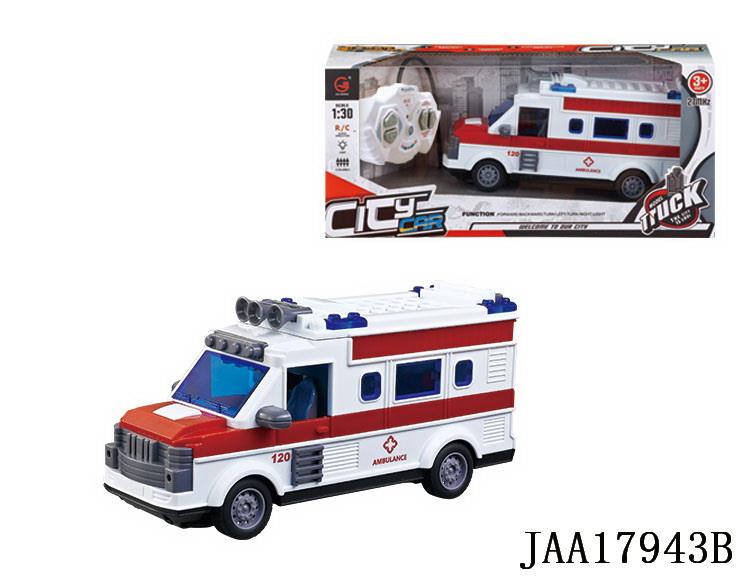 1：30四通灯光遥控救护车（不包电） JAA17943B