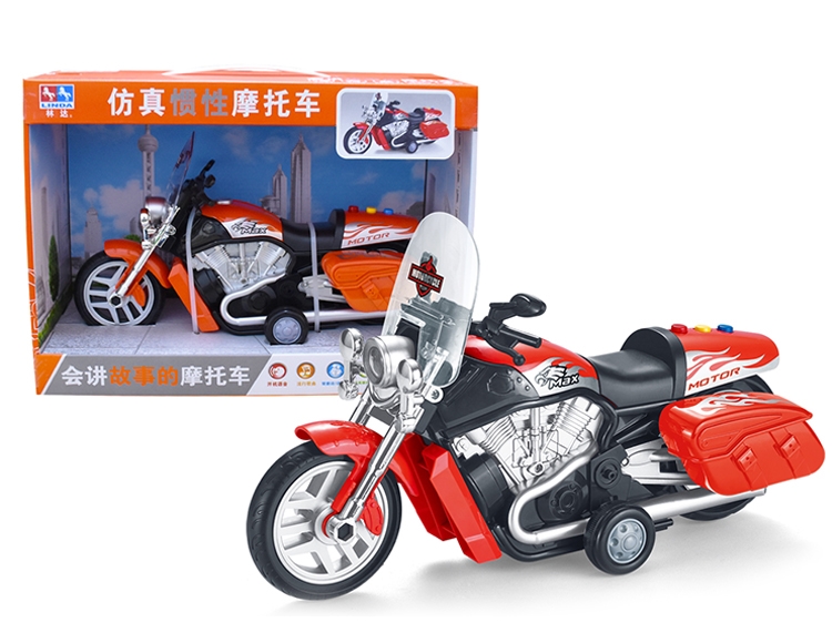 惯性摩托车会讲故事的早教益智玩具 8024
