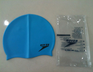 The silicone swimming cap 001
