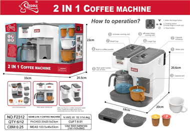 2 IN 1 COFFEE MACHINE F2312