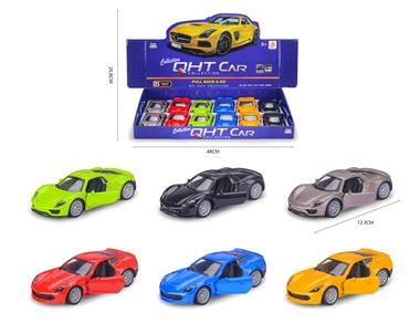 1: 36 Porsche, Corvette alloy car ML53622-12