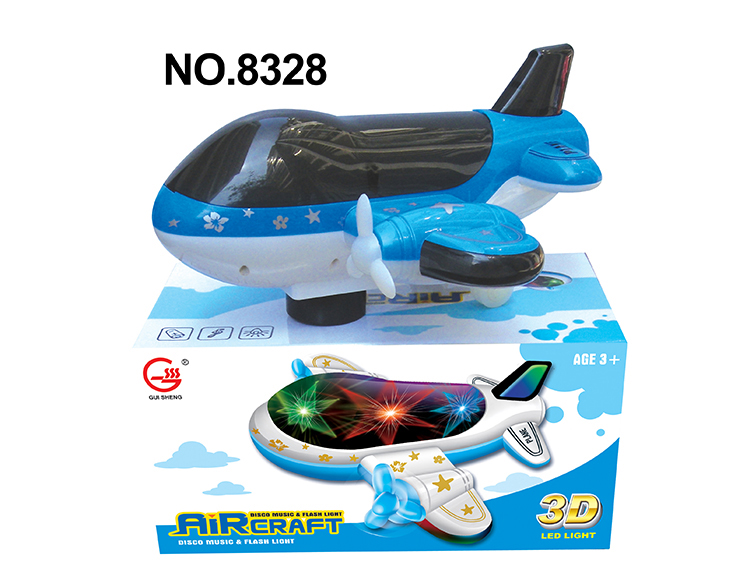 3D灯光音乐飞机 8328