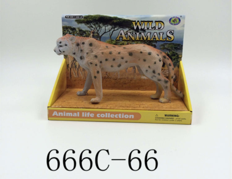 搪塑动物豹 666C-66