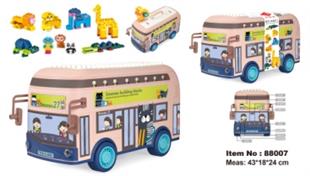 Storage bus with 136PCS building blocks 88007