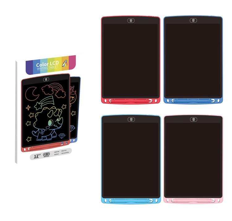 12寸LCD，ABS液晶写字板，彩色屏（包电.CR2025电池一颗） C12