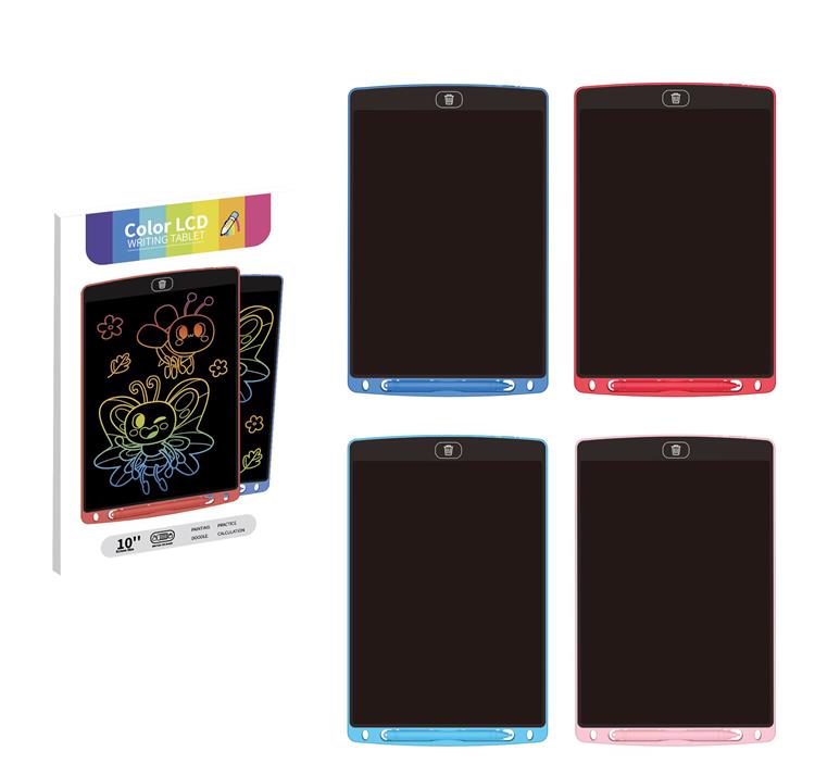 10寸LCD，ABS液晶写字板,彩色屏（包电.CR2025电池一颗） C10