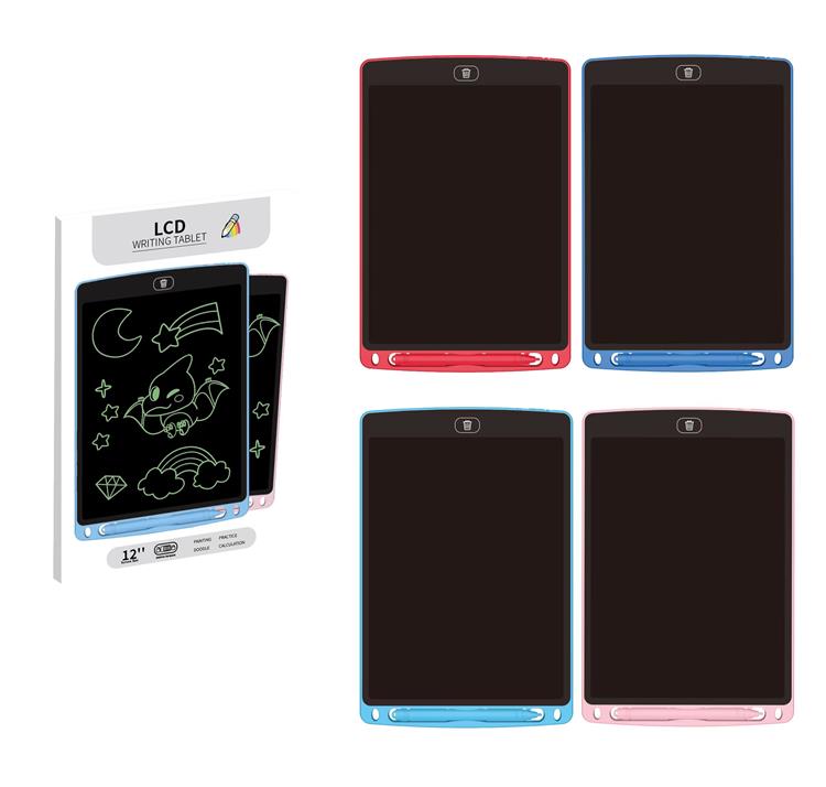 12寸LCD，ABS液晶写字板，单色屏（包电.CR2025电池一颗） A12