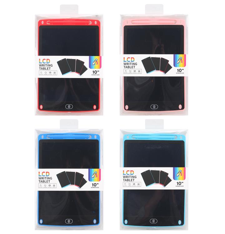 4色10寸LCD，ABS液晶写字板,彩色屏（包电.CR2025电池一颗） C10B