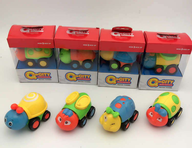 4款4色摇头惯性卡通昆虫动物车 2011-4B