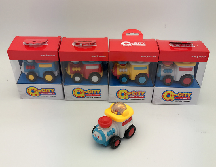 4色惯性带动作卡通滚珠火车 2013-8B