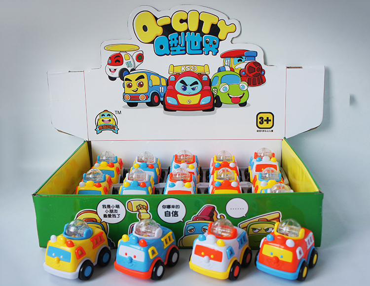 4色惯性带动作卡通滚珠大巴 2013-9