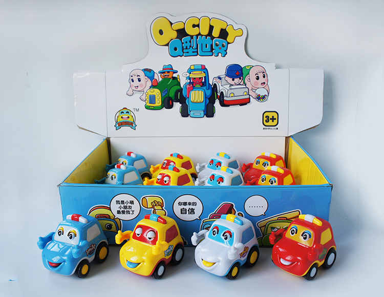 4色惯性带动作眨眼挥手吐舌动感车 2014-1