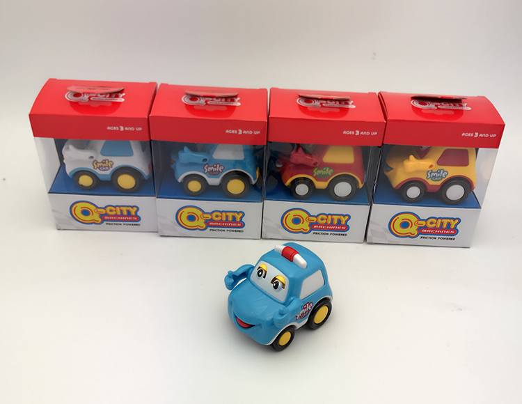 4色惯性带动作眨眼挥手吐舌动感车 2014-1B