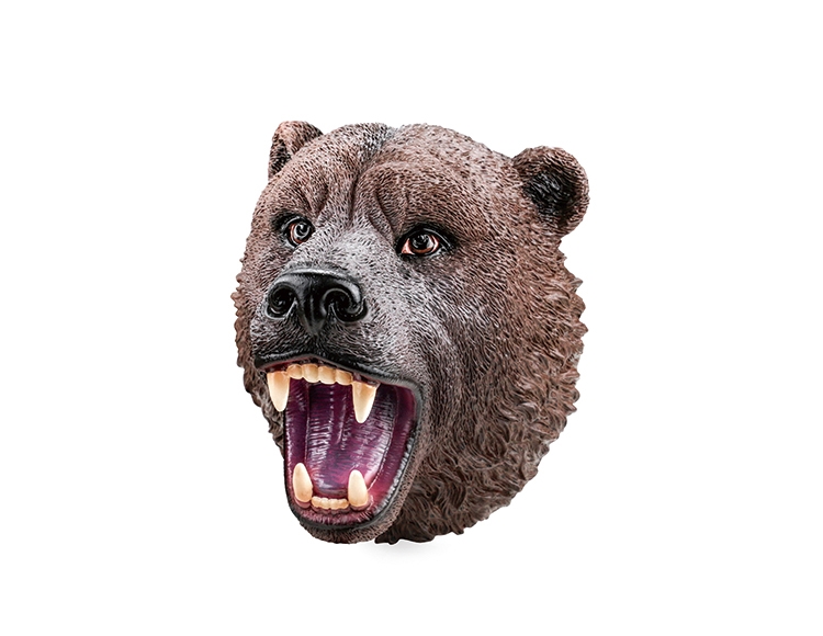 棕熊手偶头 X345