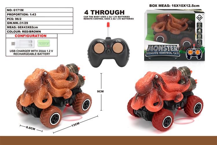 1：43四通章鱼迷你越野遥控车 6171M