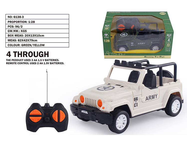 1:28四通吉普军车 6138-3