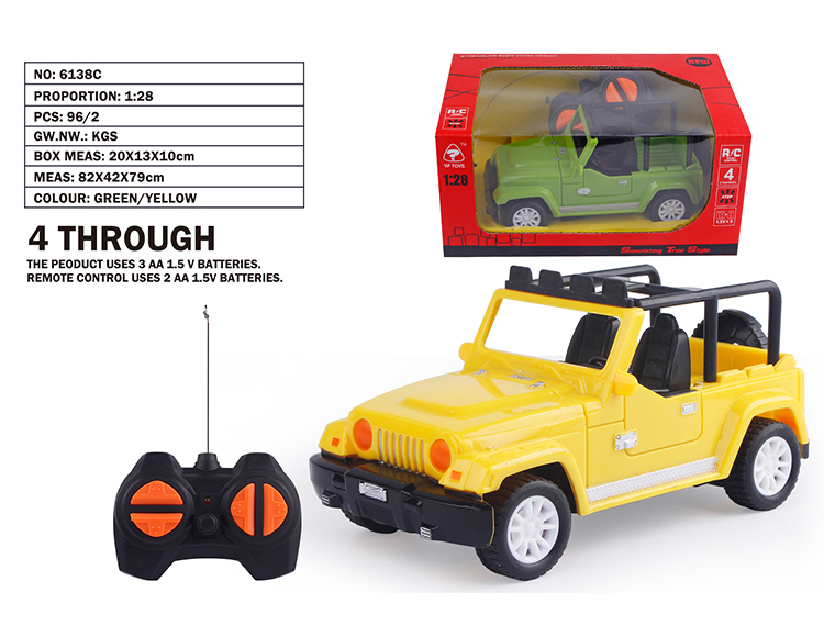 1:28四通吉普仿真车 6138C