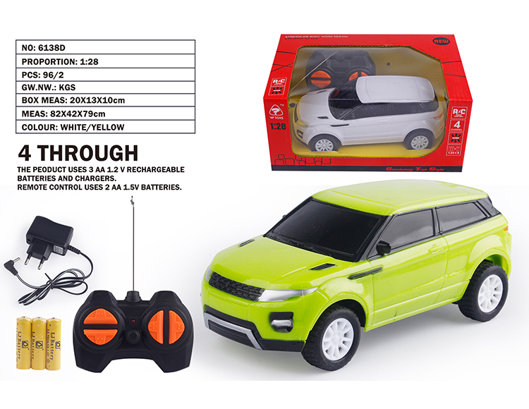 1:28四通路虎仿真车(包电) 6138D