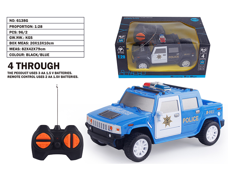 1:28四通悍马警车 6138G