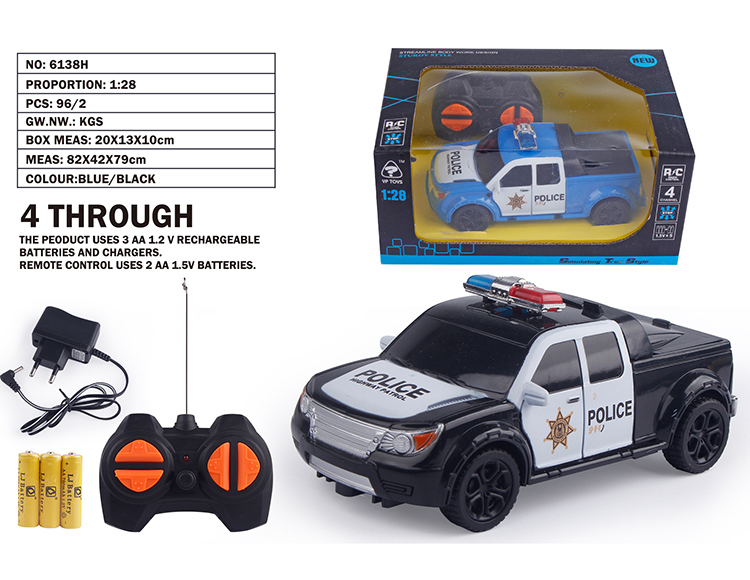 1:28四通皮卡警车(包电) 6138H