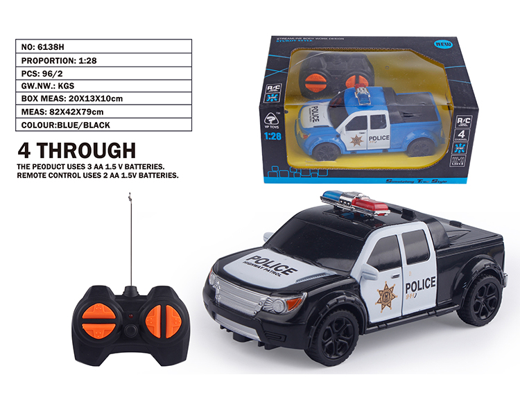 1:28四通皮卡警车 6138H