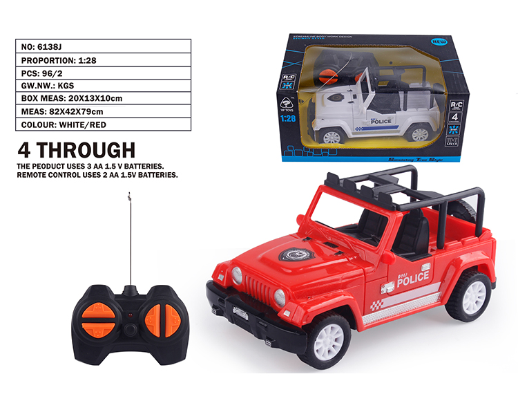 1:28四通吉普警车 6138J