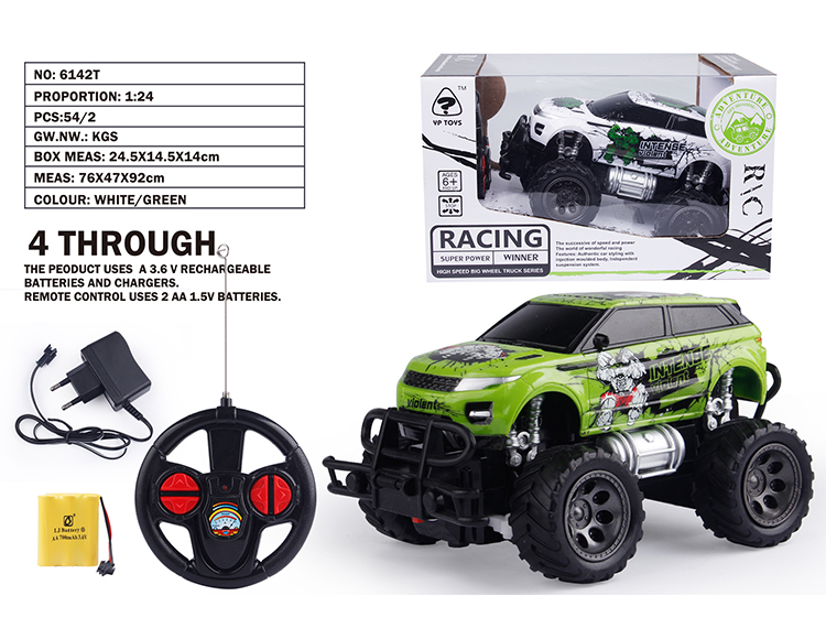 1:24路虎车身移印越野车(包电) 6142T