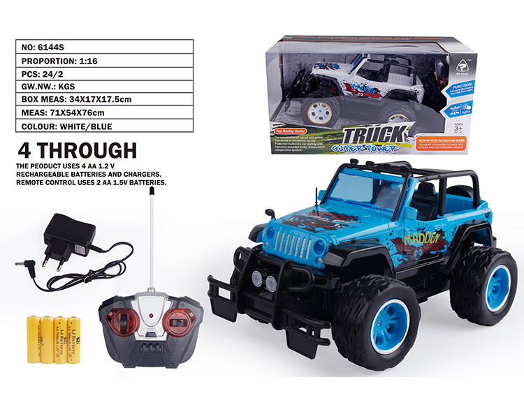 1:16吉普车身移移印越野车(包电) 6144S
