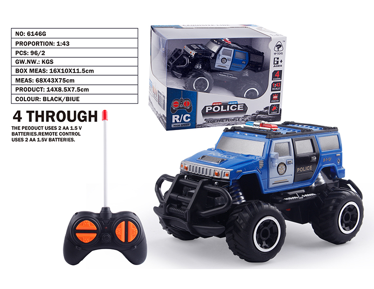 1:43迷你越野悍马警车 6146G