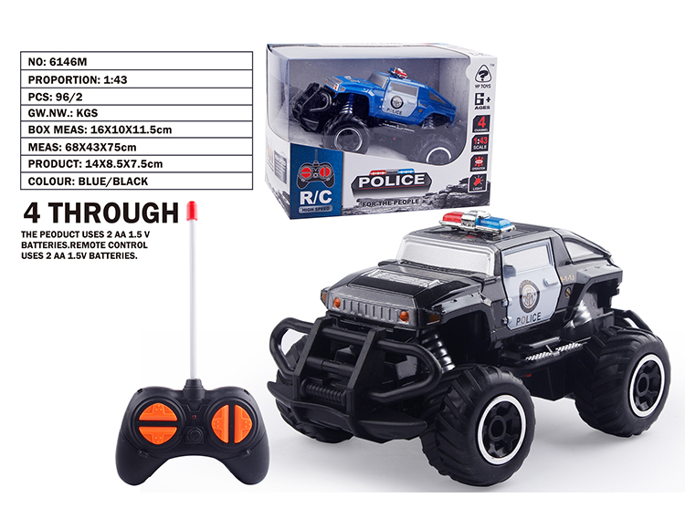 1:43迷你越野悍马HX警车 6146M
