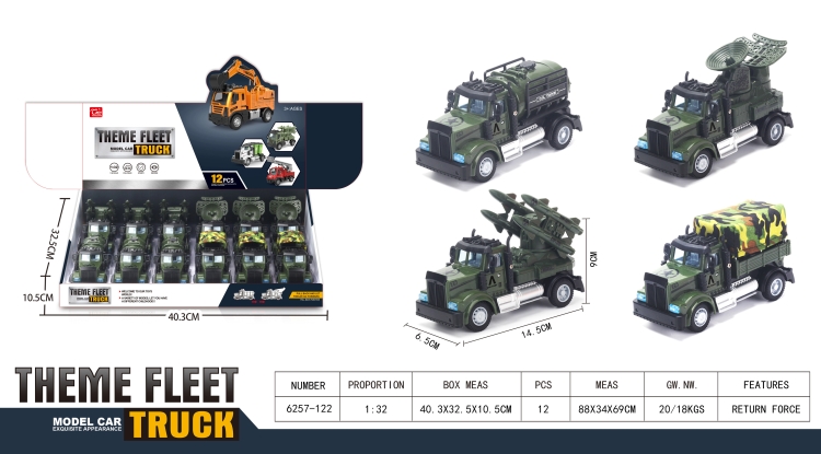 1：64美式军事车 6257-122