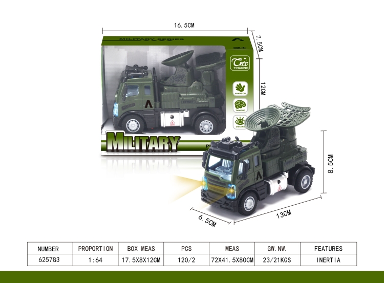 1：64欧式军事雷达车 6257G3