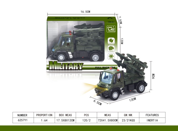 1：64德式军事导弹车 6257Y1
