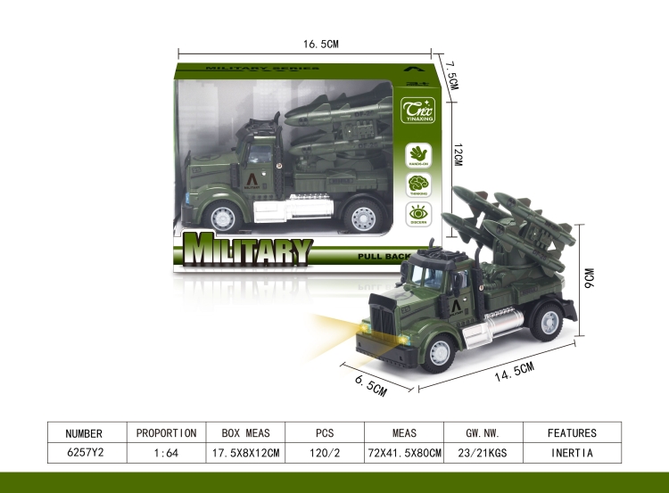 1：64美式军事导弹车 6257Y2