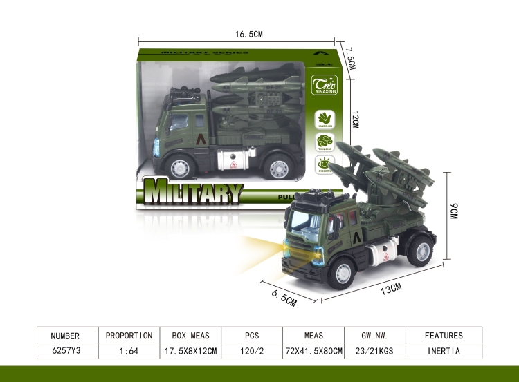 1：64欧式军事导弹车 6257Y3