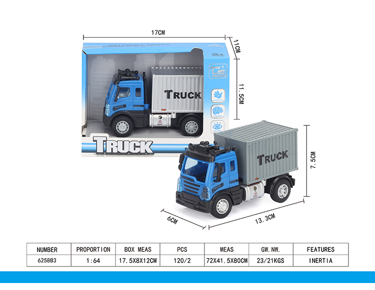 1：64回力欧式运输货柜车 6258B3