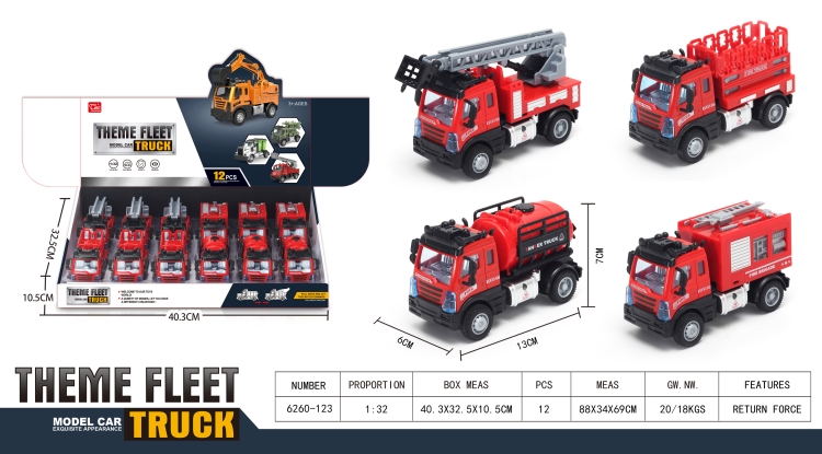 1：64欧式消防车 6260-123