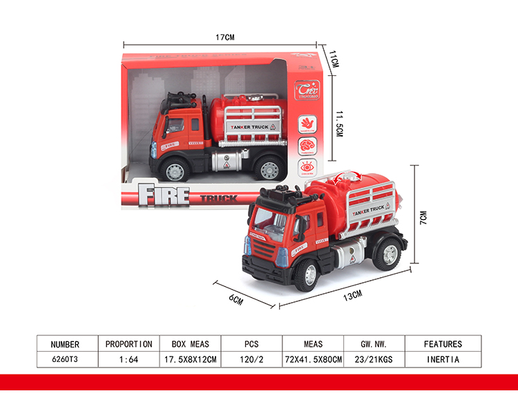 1：64回力欧式水罐消防车 6260T3