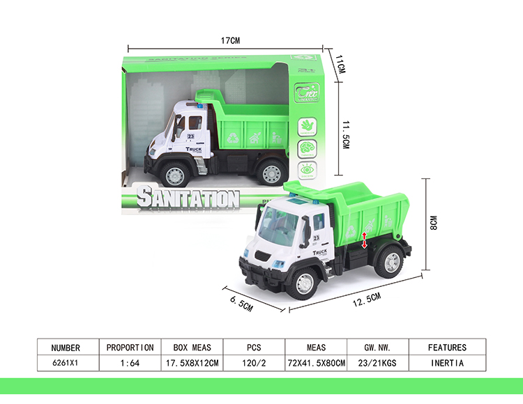1：64回力德式环卫卡车 6261X1