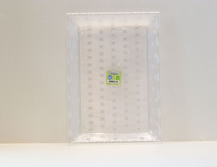 竹造型透明长方盘 A1623