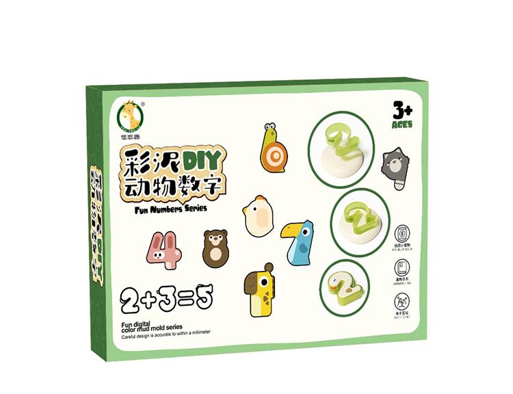 彩泥DIY动物数字 PT5260