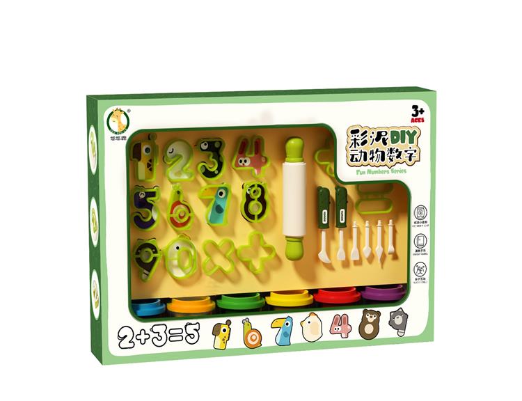 彩泥DIY动物数字 PT5258