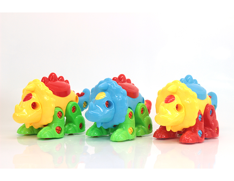 益智拆装拖拉卡通动物大三角龙 PT6027