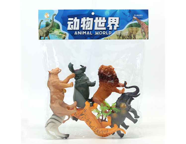 动物（大象、斑马、狮子、河马、、豹子、老虎、小树） PT7130