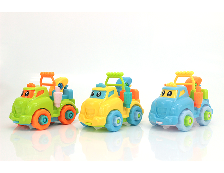 益智拆装工程车吊车 PT8001