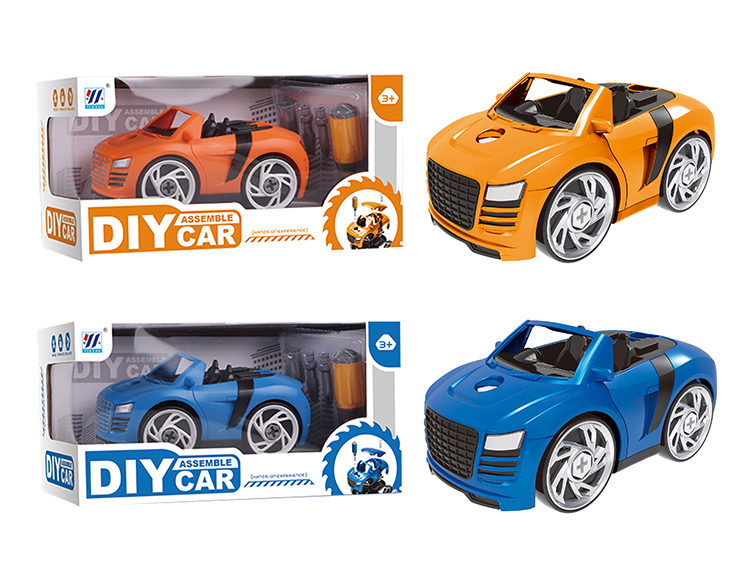 DIY Q版奥迪拆装车（蓝/橙2色混装） YH559-010