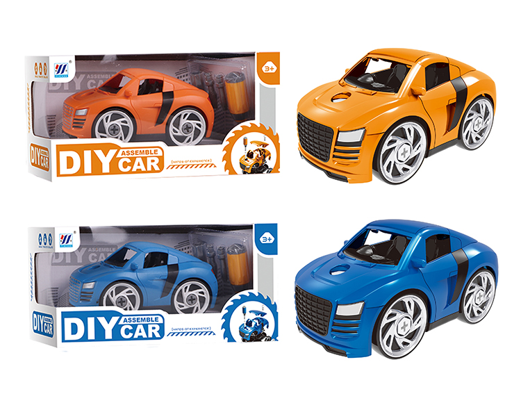 DIY Q版奥迪拆装车（蓝/橙2色混装） YH559-010A