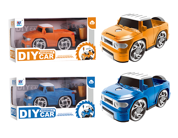 DIY Q版酷路泽拆装车（橙/蓝2色混装） YH559-012