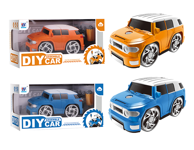 DIY Q版酷路泽拆装车（橙/蓝2色混装） YH559-012A