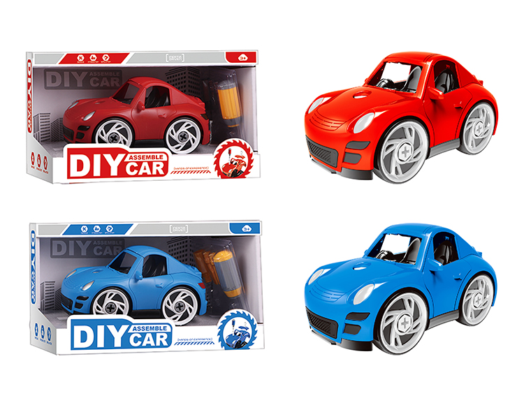 DIY Q版保时捷拆装车（红/蓝2色混装） YH559-016A